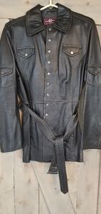 Wilsons Leather Belted Jacket